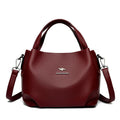 Soft Leather Top-Handle Bags Luxury Designer Handbag Solid Color Ladies Shoulder Bag