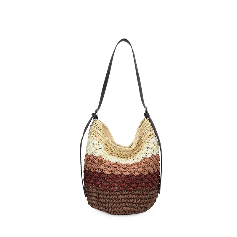 Straw Woven Summer Bohemian Crochet Shoulder Bag