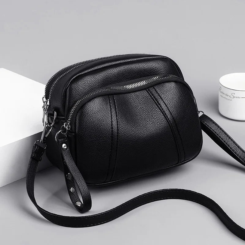PU Leather Casual Crossbody Bag Shell Purse Handbag Luxury Design Shoulder Bags