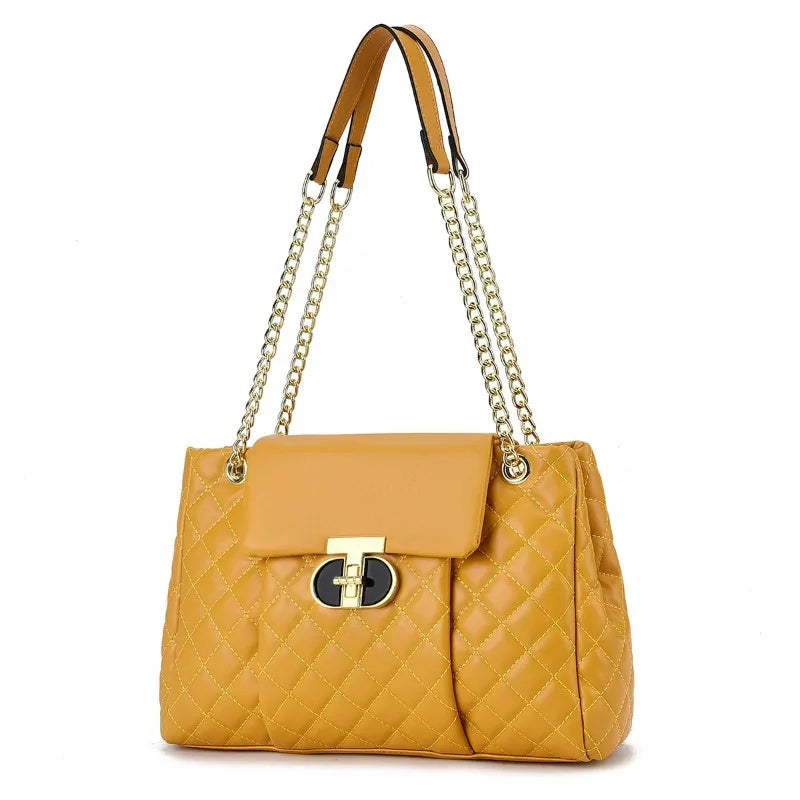 Luxury Brand Design Women Fashion Handbag Diamond Grid Pattern Single Shoulder Bag