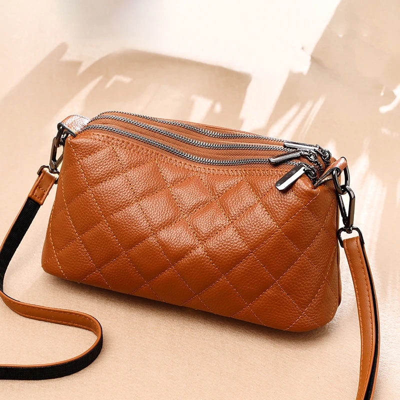Genuine Leather Tote Luxury Soft Shoulder Crossbody Bag