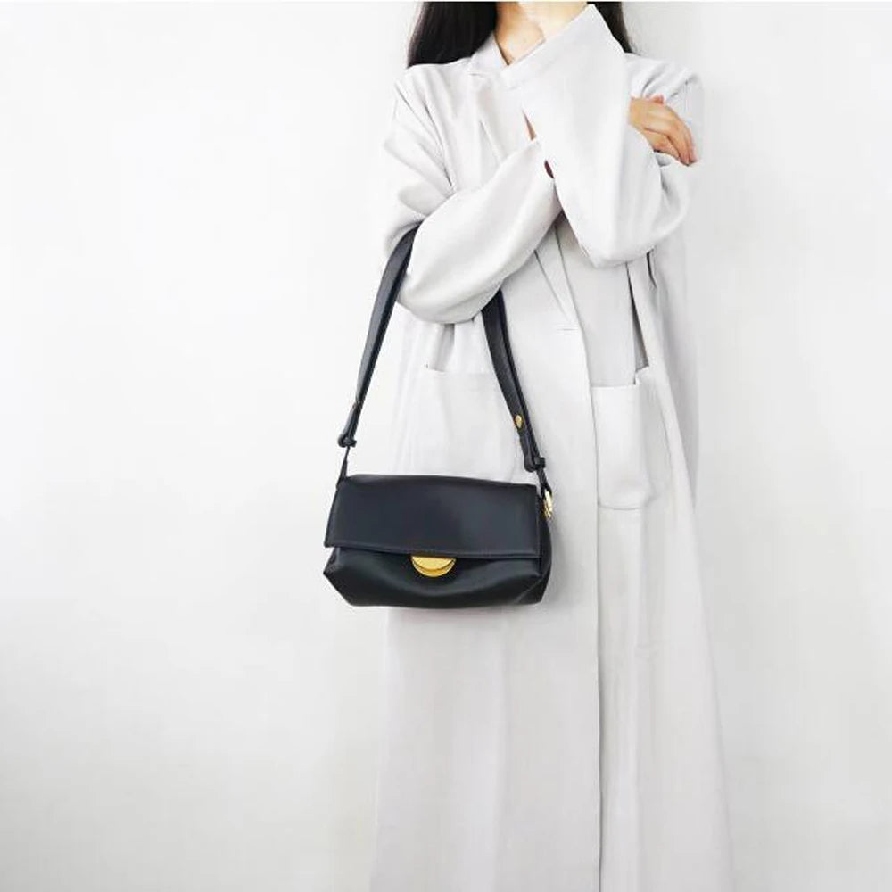 Leather Shoulder Crossbody Multi Pockets Adjustable Strap Purse Luxury Handbag