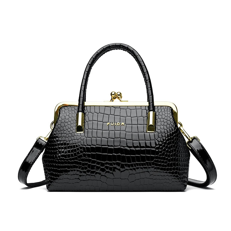 Luxury Crocodile Pattern PU Leather Shoulder Bag Design Purse