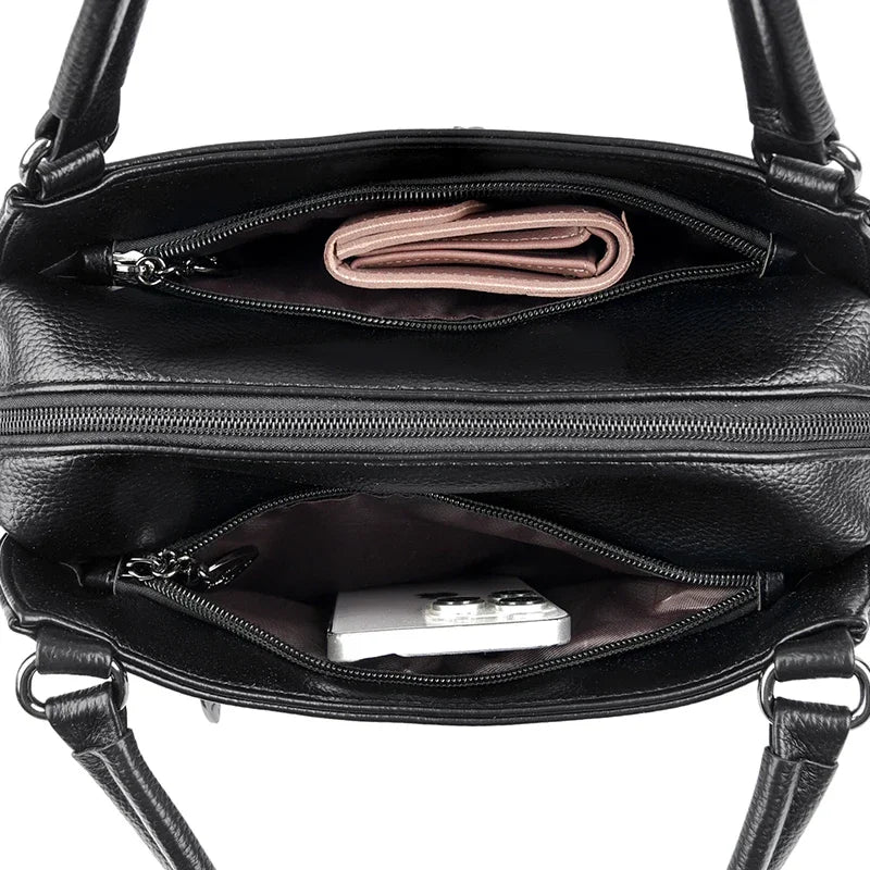 Women's Handbags Trendy Design Leather Shoulder Bags Luxury Style Large Capacity Sac