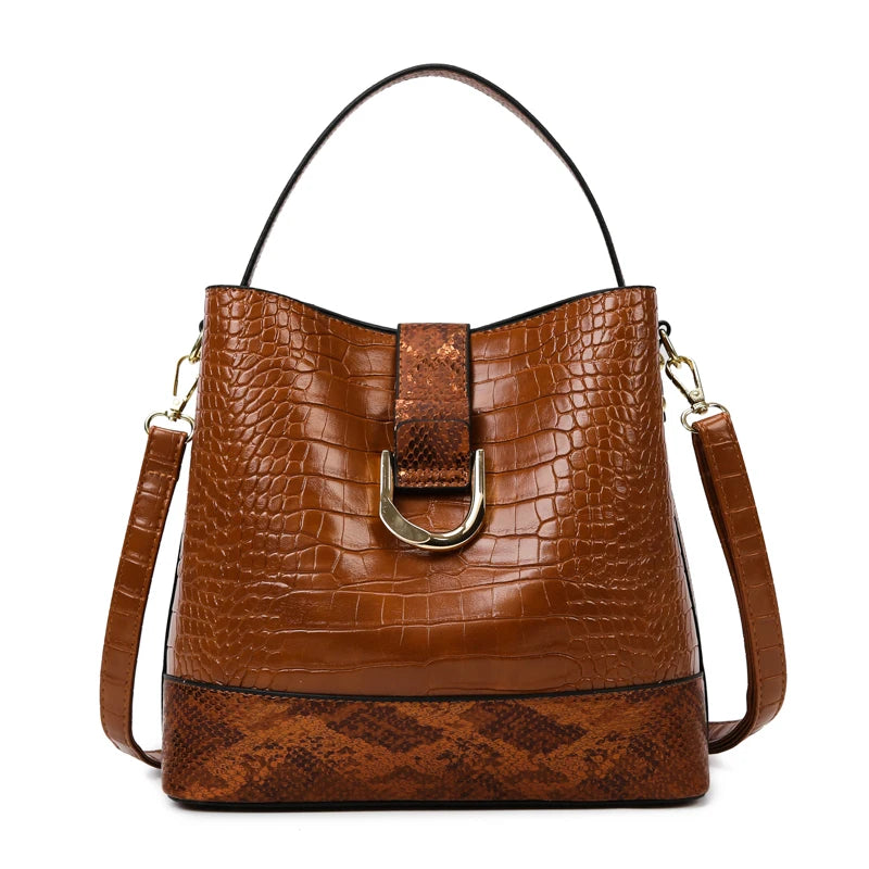 Soft Leather Bags Luxury Design High Quality Crocodile Pattern Bag
