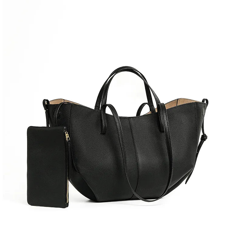 Leather Shoulder Bag Versatile Niche Handbag