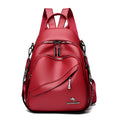 Fashion Backpack Women Shoulder Bag Soft Leather Rucksack