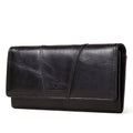 100% Genuine Leather Women Wallets Long With Cell Phone Holder Pocket