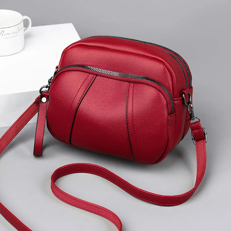 PU Leather Casual Crossbody Bag Shell Purse Handbag Luxury Design Shoulder Bags