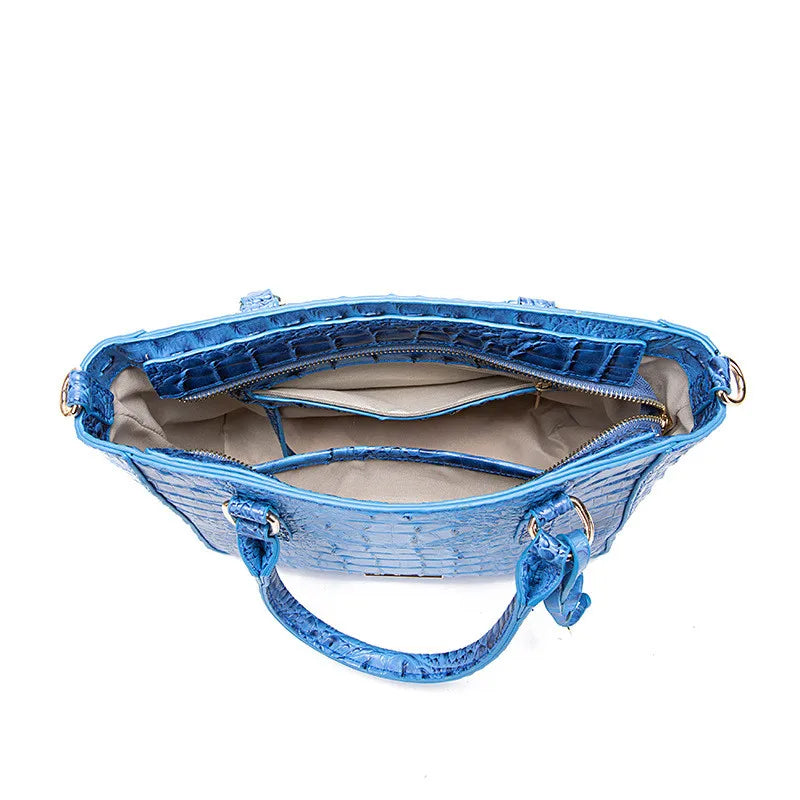 Crocodile Pattern Crossbody Bag Fashion Design Luxury Bag