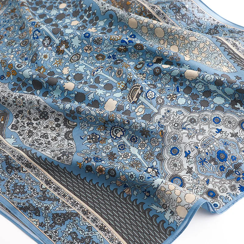 100% elegant Silk Scarf Shawl Beach Silk Scarfs Luxury Print