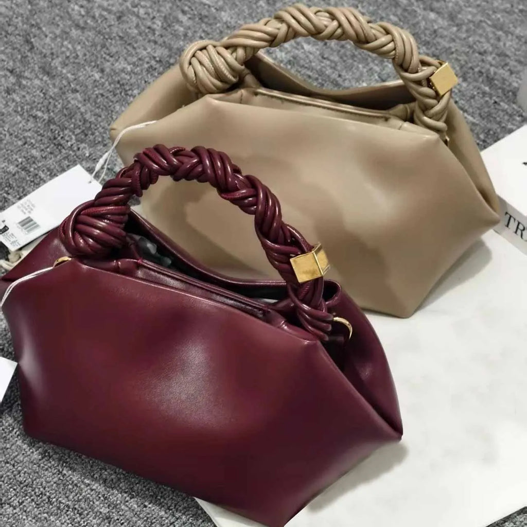 Hexagonal Woven Shoulder Handbag Casual Crossbody Bag