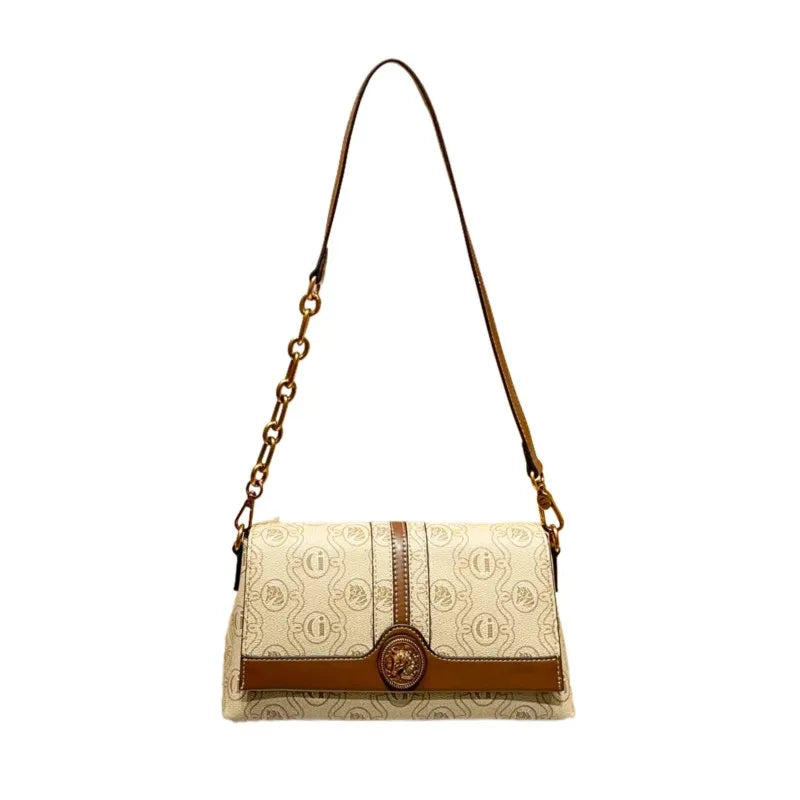 Light luxury women's oblique niche design shoulder bag