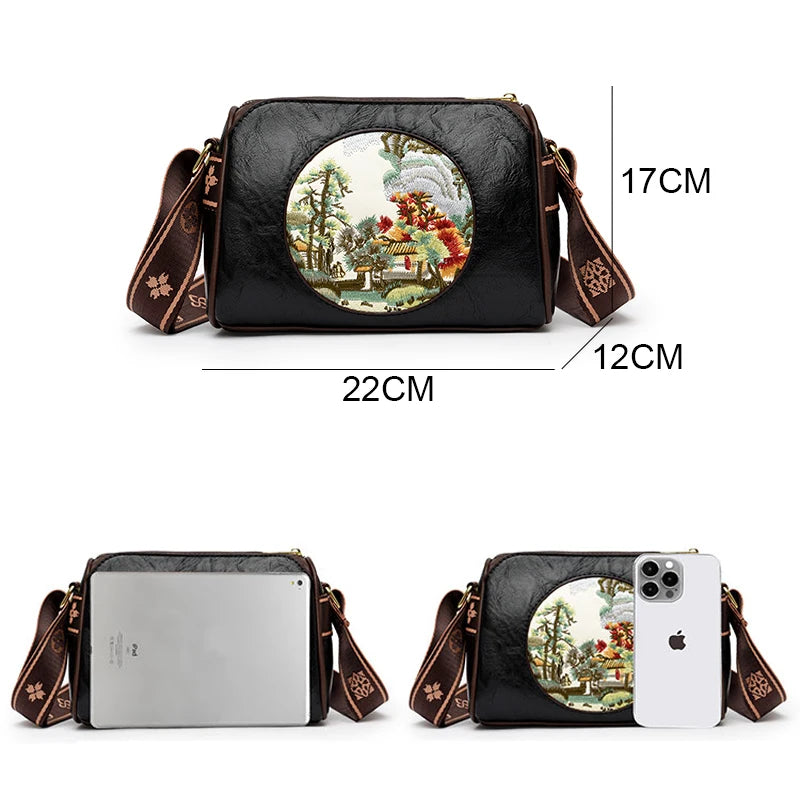Fashion Embroidery Crossbody Luxury Design Crossbody Bag