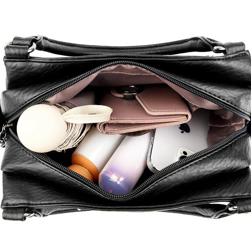 Bag Design Fashionable Shoulder Messenger Bags Luxury Soft Leather Crossbody Sac