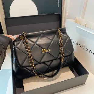 Square Vintage Leather Crossbody Bag Shoulder Tote Bag