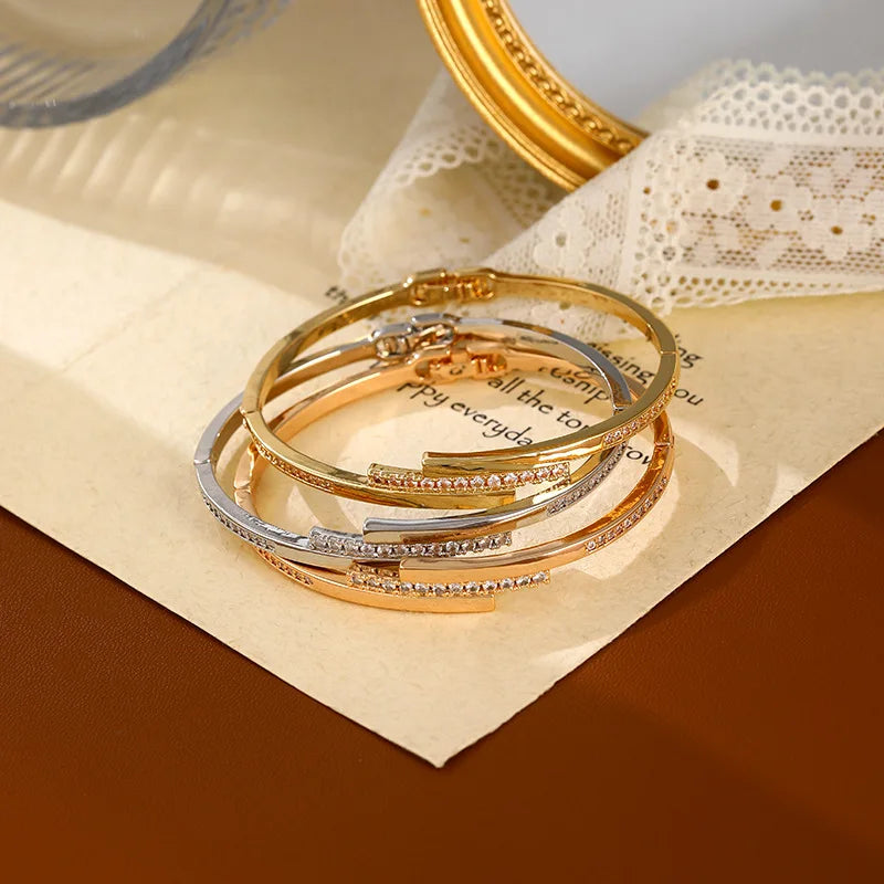 Luxury Cubic Zirconia Geometric Bracelet Elegant Design