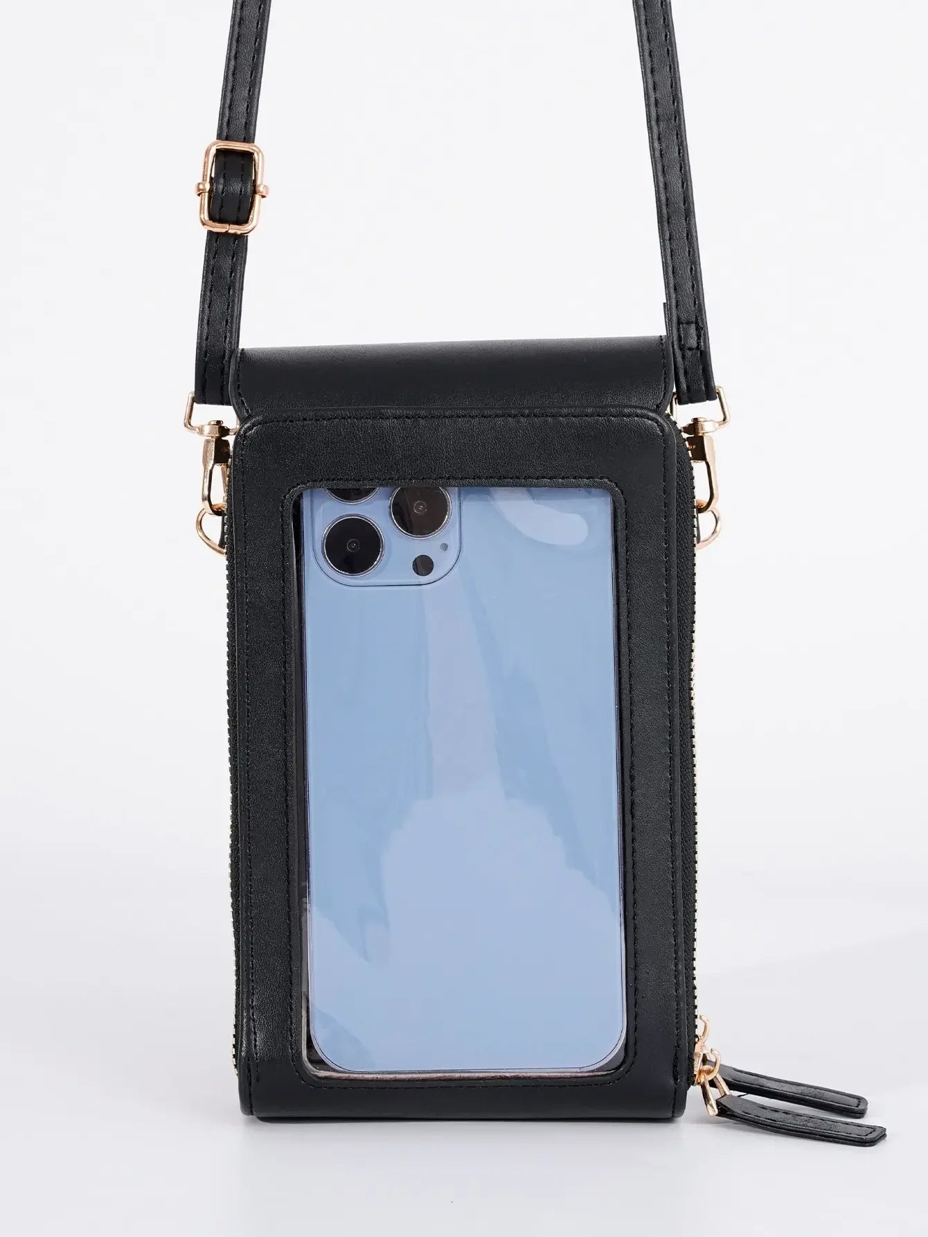 1pcs Solid Color Fashion Multi-pocket Waterproof Phone Wallet
