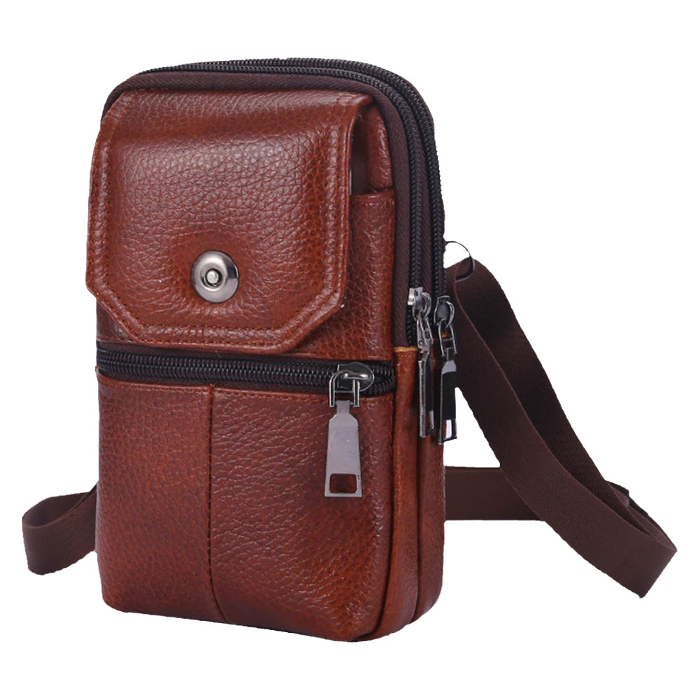 High Quality Men Genuine Leather Single Shoulder Bag