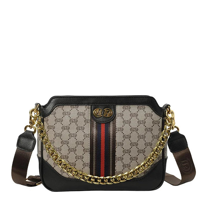 Fashionable Cool Women's Bag PU Leather Crossbody Shoulder Handbag Square Shape