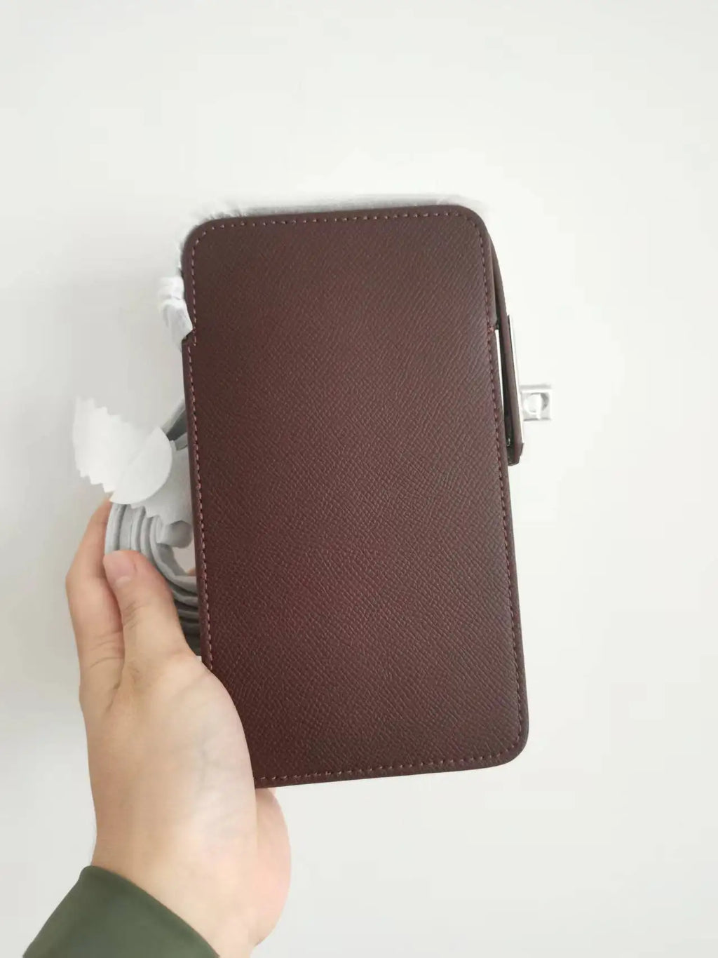 Luxury Design Phone Bag Woman Portable Genuine Leather Cross-body Bag Wallet