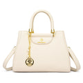 Woven Handle Elegant High Quality Leather Top-Handle Bag
