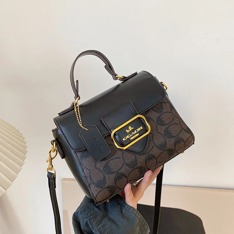 Luxurious fashionable retro handbag for women high-end color scheme tote crossbody bag