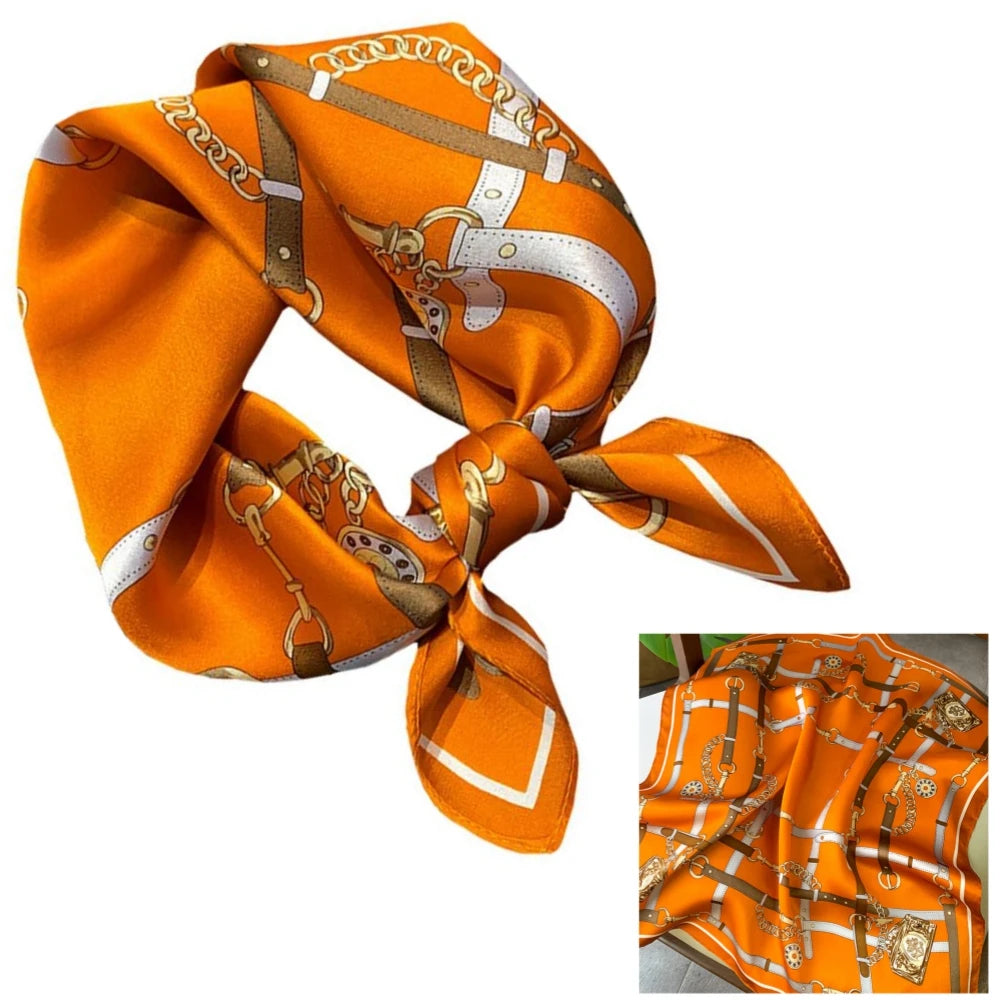 Women 100% Mulberry Real Silk Scarf 53cm