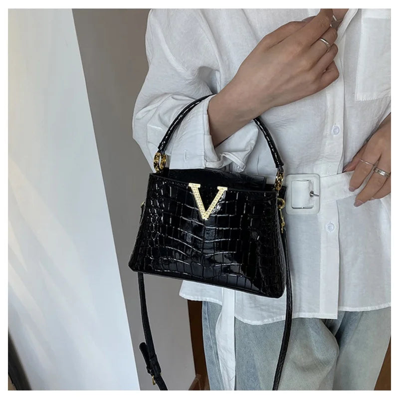 PU Pattern Leather Women Handbags Luxury Fashion Small Shoulder Messenger Bag