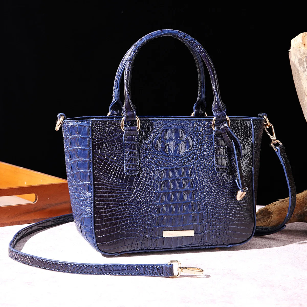 Crocodile Pattern Crossbody Bag Fashion Design Luxury Bag