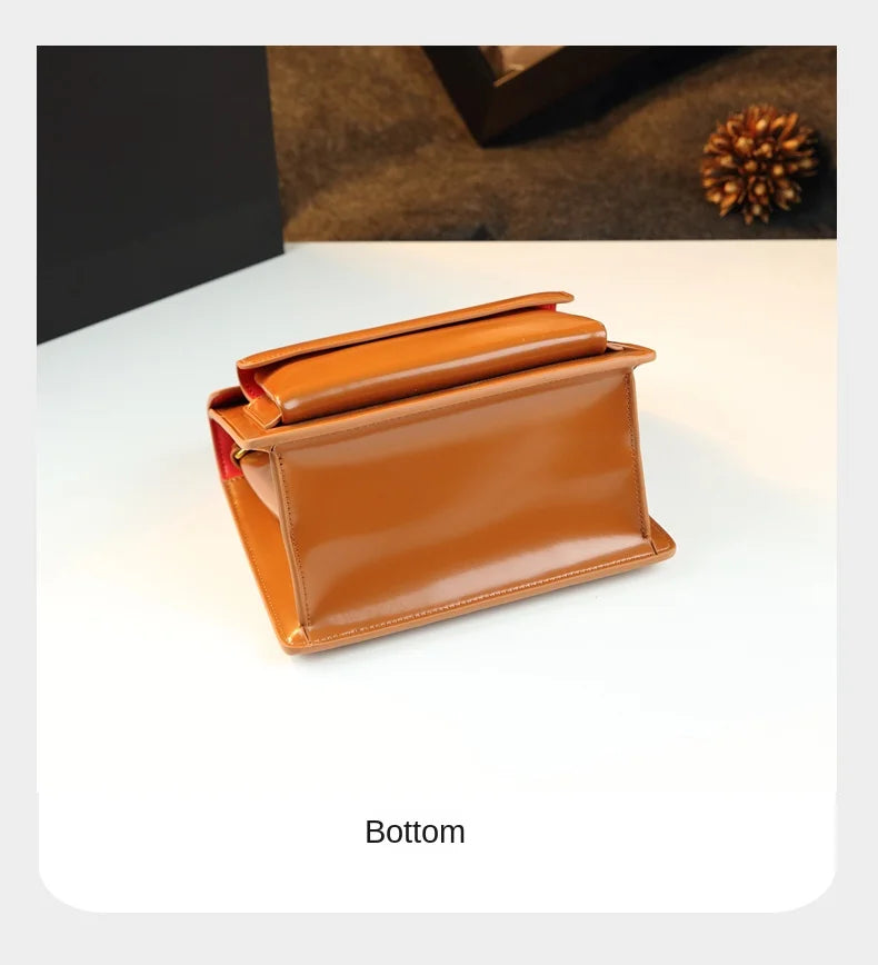 Genuine Leather Women Single-shoulder Crossbody Bag