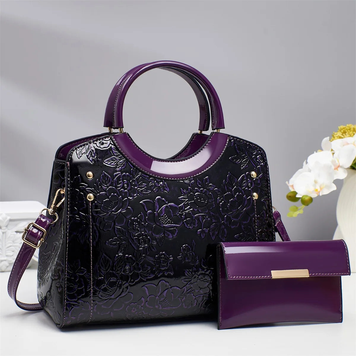 Casual Tote Bag Luxury Leather Handbags Purse Messenger Bag