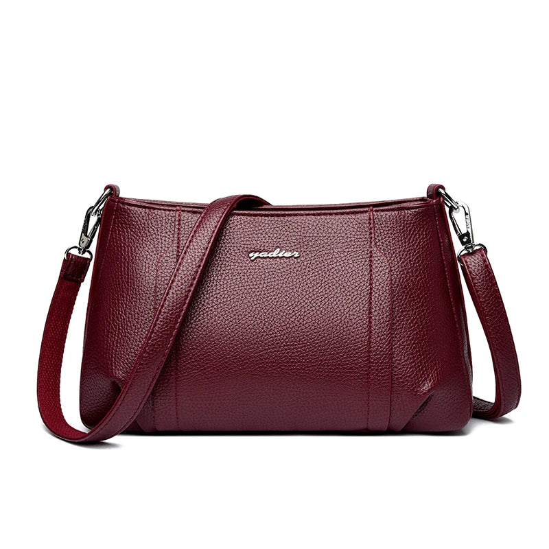 Top Quality Soft Leather Elegant Crossbody Shoulder Bag