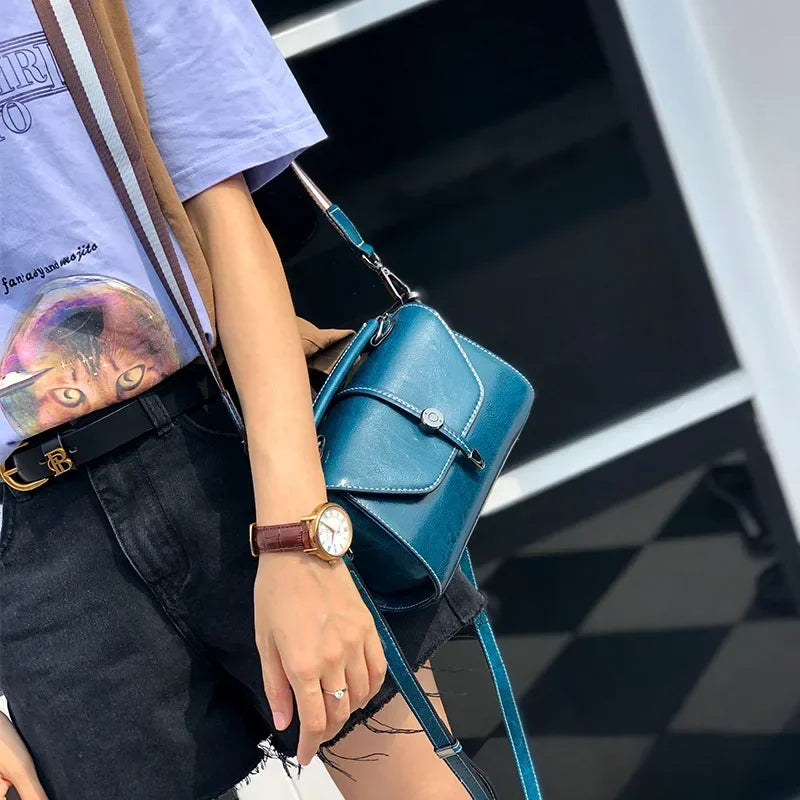 Fashion Handbag Small Leather Phone Bag Shoulder Bag Cowhide Leather Purse