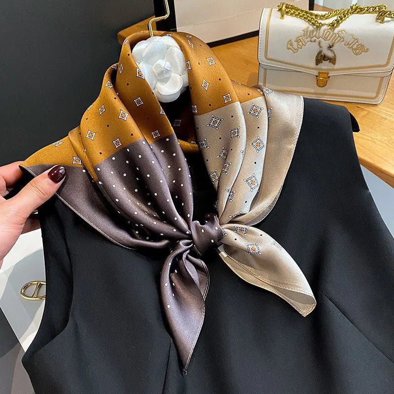 100% Silk Scarf Elegant Luxury High Quality Fashion
