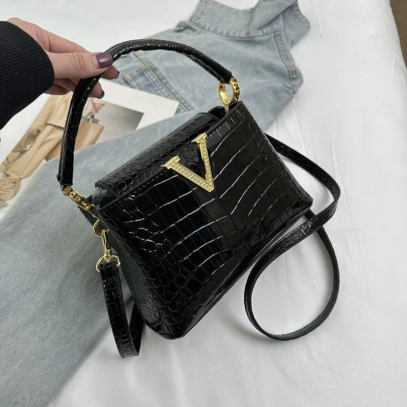PU Pattern Leather Women Handbags Luxury Fashion Small Shoulder Messenger Bag