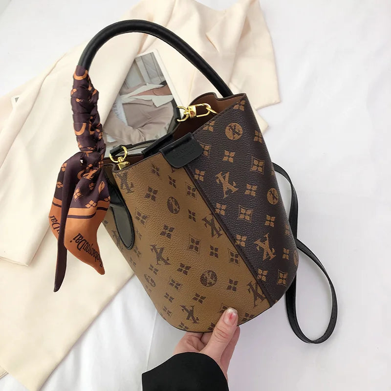 Classic Luxury Shoulder Bag Fashionable Print Retro Crossbody Bag