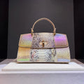 Leather Bag Crocodile Print Fashion Large Capacity Handbag