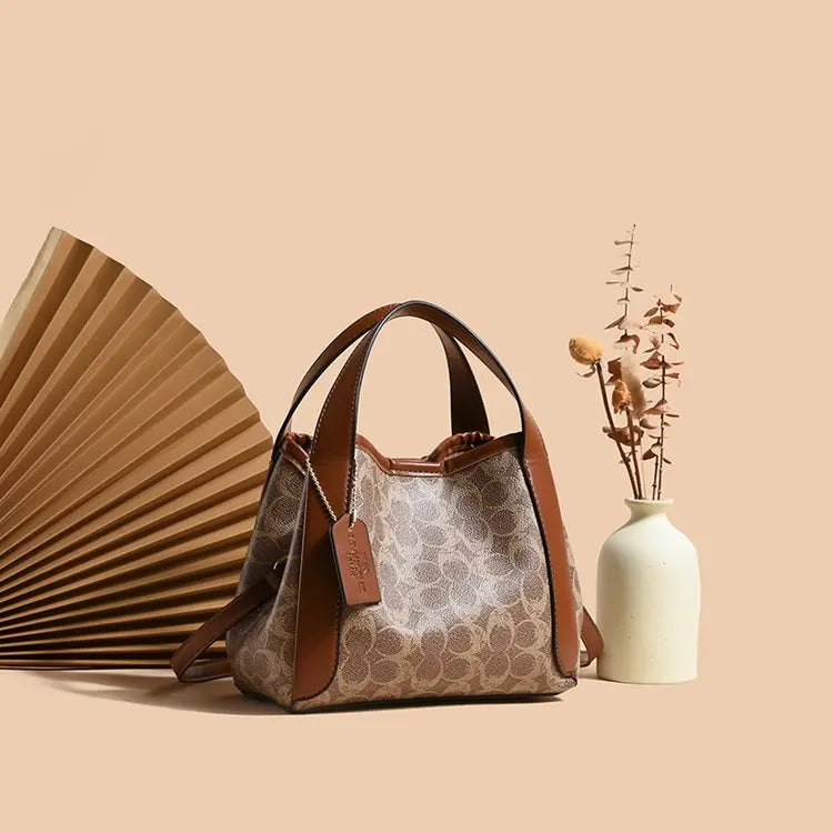 Stylish Design Luxury Leather Tote Large Capacity Elegant Handbag