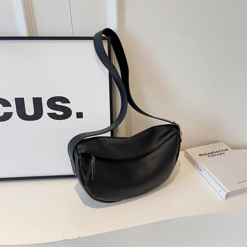 Fashionable Genuine leather Single-shoulder Crossbody Bag