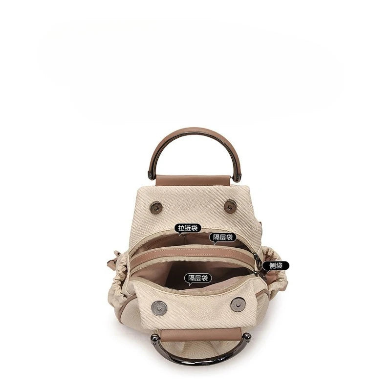 Fashion Versatile Backpack Lightweight Large Capacity Handbag