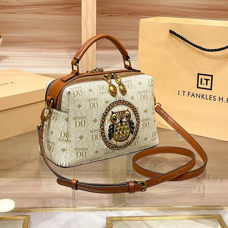 Fashionable Handbag Retro Single Shoulder Crossbody Bag