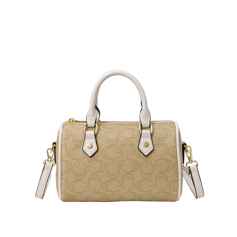 Vintage Paris Inspired Design Stylish Leather Crossbody Handbag