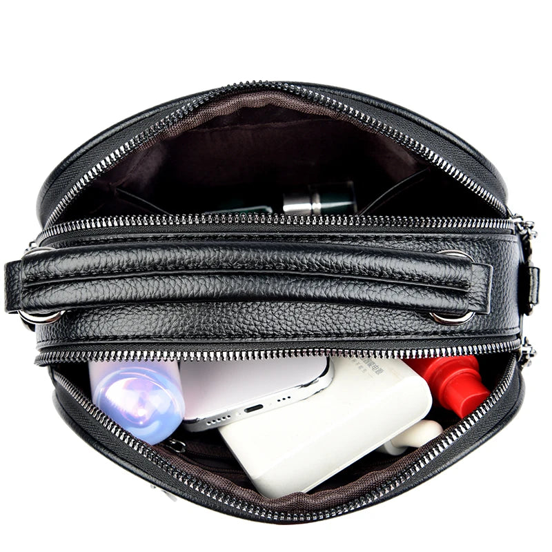 Luxury Brand Shoulder Bag Casual Large Capacity Soft Leather Sac