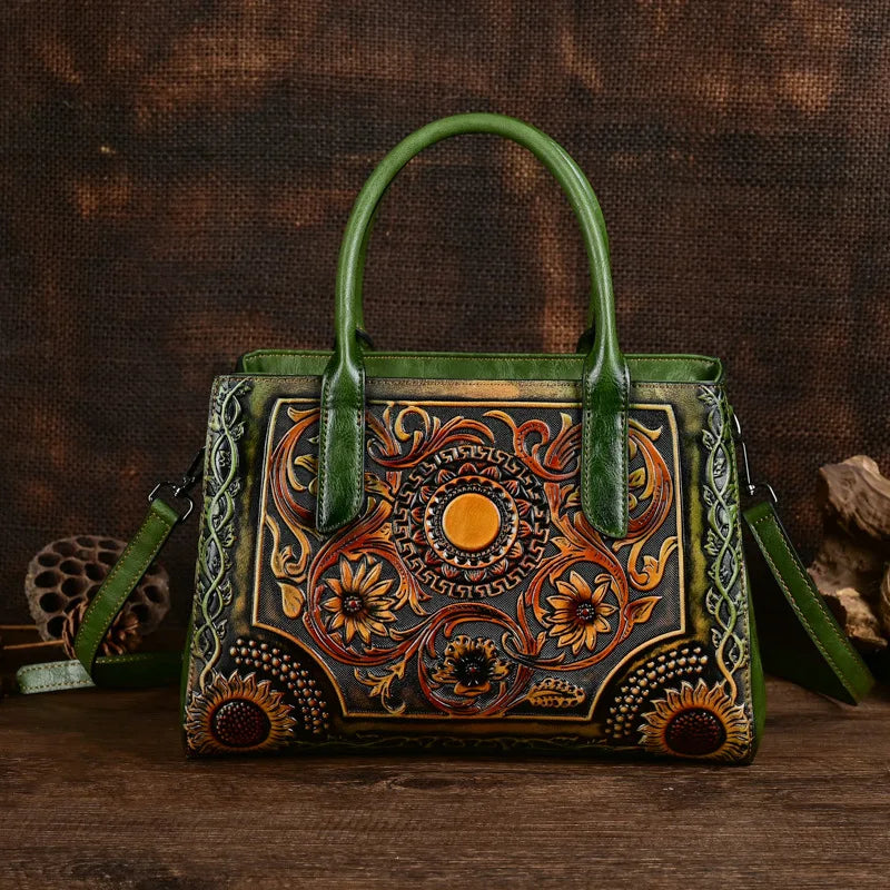 Vintage Embossed Women's Bag Shoulder Crossbody Handbag