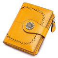 Genuine Leather RFID Wallet Women Clutch Credit Card Holder