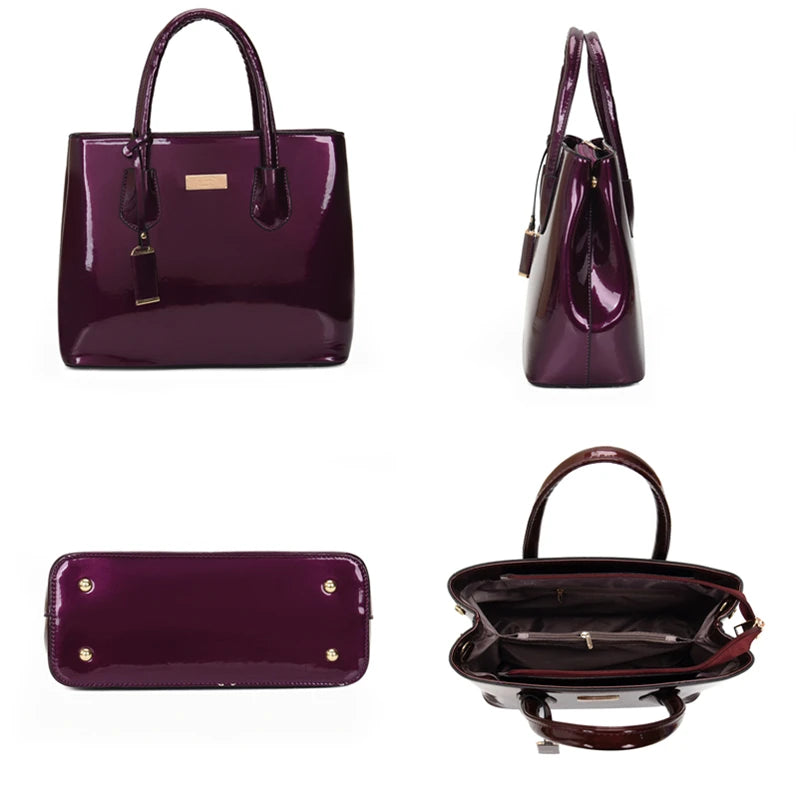 High Quality Patent Leather Women's Bag Fashion