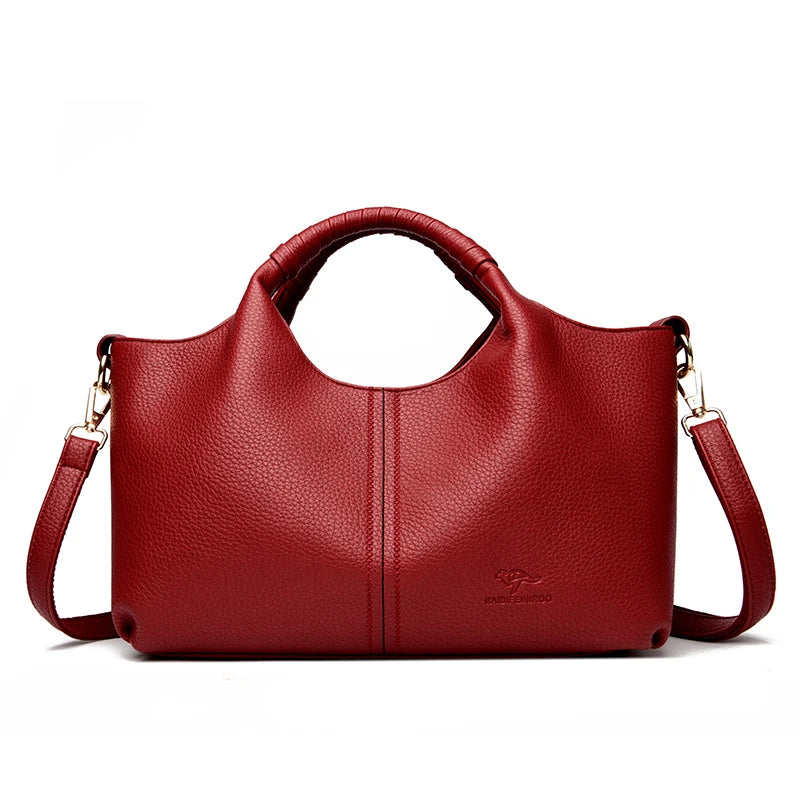 Authentic Leather Tote Bag Luxury Large Capacity Handbag