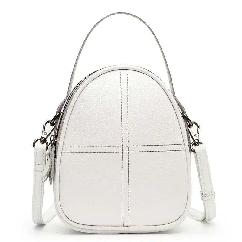 Fashionable High-end Texture Crossbody Bag Genuine Leather Mini Mobile Phone Bag