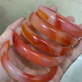 Red Flower Agate Bracelet Elegant Design